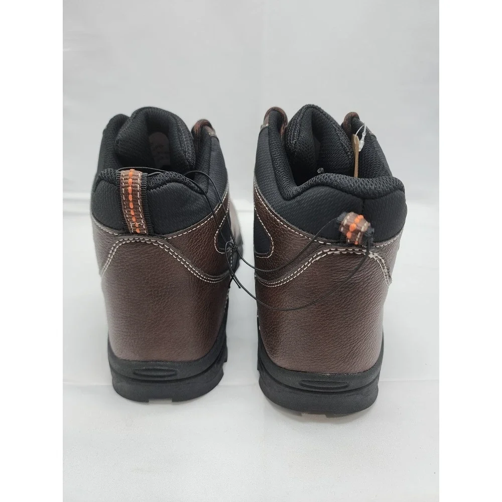 Vintage Weatherproof Brown Leather Hiking Boots - Men's Size 8M